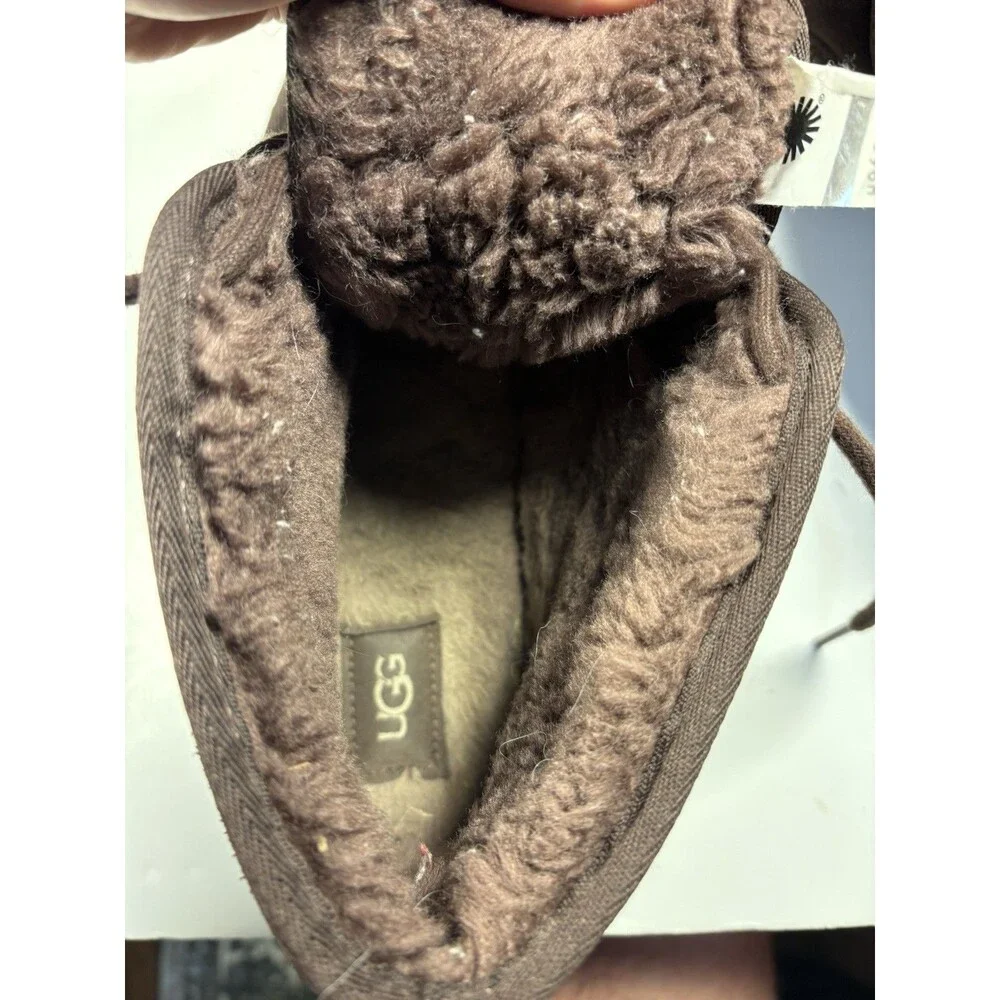 UGG Dusted Cocoa Neumel Suede Sherpa Fleece Lined Mens Boot Shoe Size 10 Brown